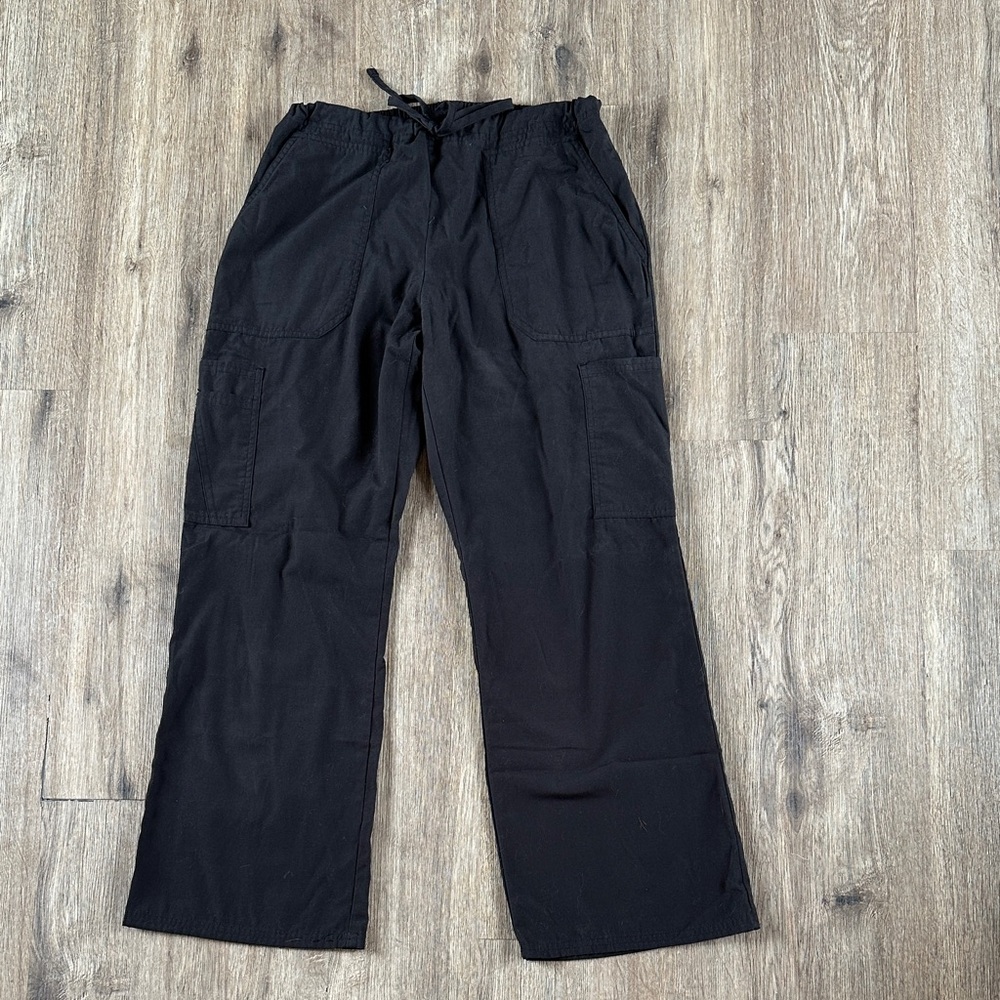 Unisex Black Scrub Pants
